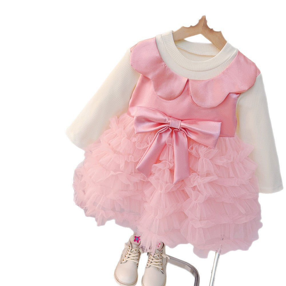 Girls' princess dress - autumn collection : new stylish children's dresses for baby girls, elegant spring/autumn fashion dresses