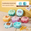 6732-square children's lunch box (with tableware)