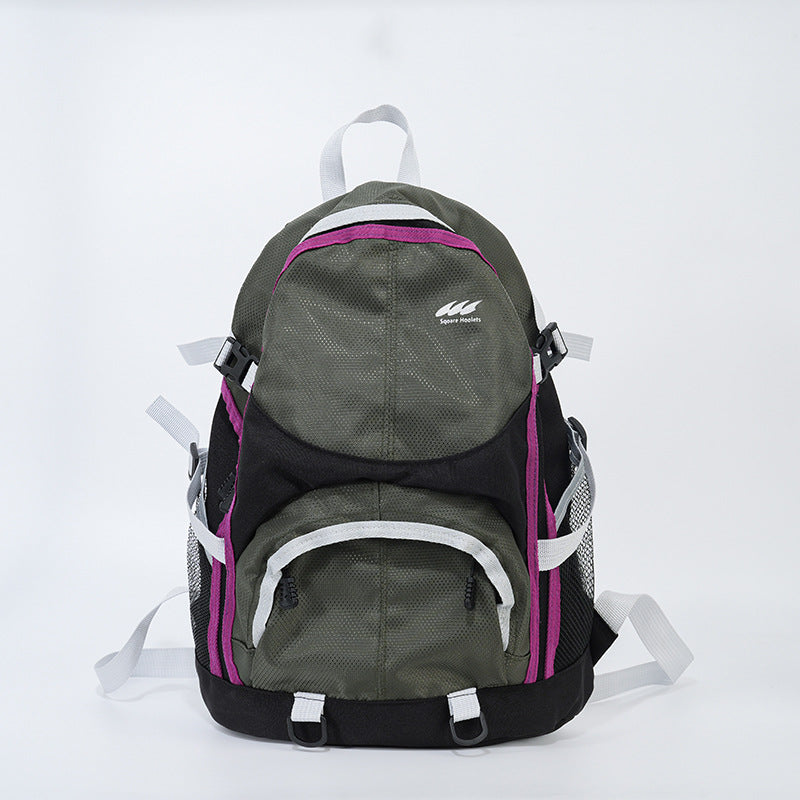 Outdoor leisure sports backpack Men's and women's same light and versatile college students hiking sports wind backpack