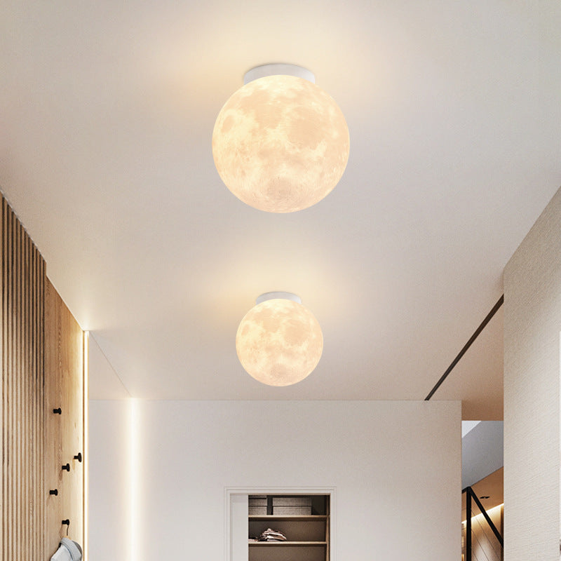 Creative Moon Light Large Modern Simple Aisle Corridor Ceiling Light Creative Children's Room Bedroom Moon Lighting
