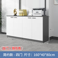 Simple 4-door-white+iron gray 160*40*80cm