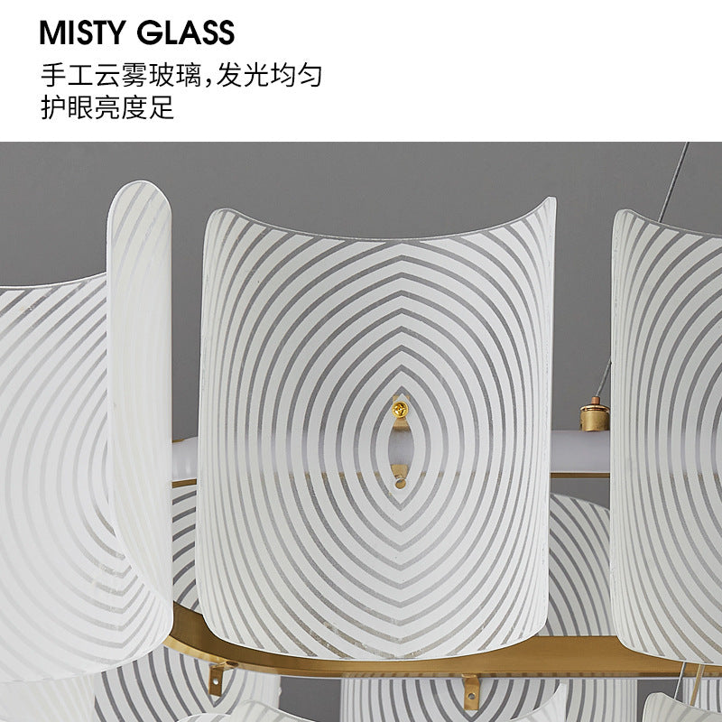 Wabi Sandy Wind Copper Living Room Chandelier French Light Luxury Cream Wind New Atmospheric Dining Room Bedroom Model Room Designer Light