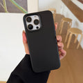 Skin-feeling solid color glutinous rice shell suitable for apple 18promax anti-fall mobile phone case iphone17 all-inclusive protective cover 15