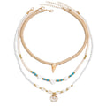 Wholesale seashell necklace set - european & american style, bohemian beach vacation accessories, beaded choker necklace for women