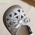 Custom sandals evening breeze gentle flat single shoes women  new french style with skirt hollow breathable women's shoes