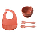 bestseller: silicone baby feeding set - spill-proof silicone bowl, spoon, and plate 3-piece set for kids