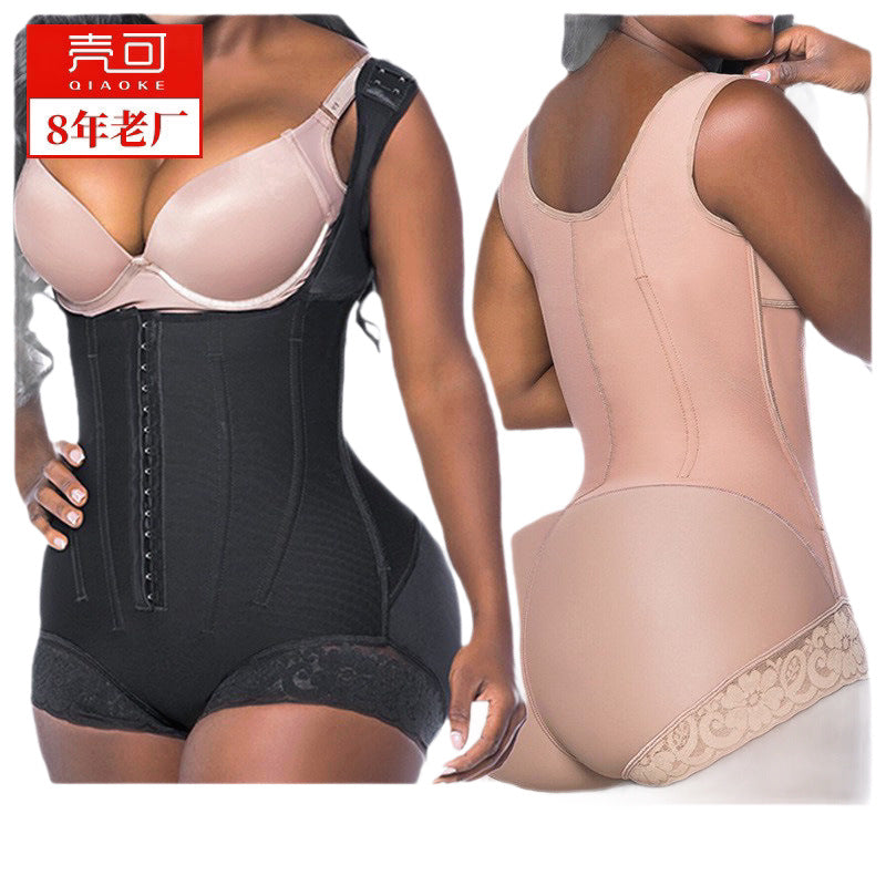 body shaping jumpsuit 9-bone breasted tummy control butt lift adjustment fashion waist butt lift tight corset