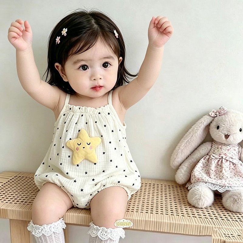 Baby clothes summer clothes for baby girls super cute suspender bag butt clothes kids summer cartoon outwear suspender bag butt clothes summer