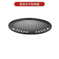 Korean style bbq grill pan wholesale - thickened 295 maifan stone non-stick grill pan, honeycomb flat plate with holes, 330 stainless steel grill pan