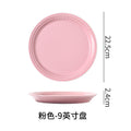 9inch plate-pink