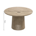 Minimalist modern black walnut small apartment round table nordic style manufacturer wholesale custom round natural wood color dining table