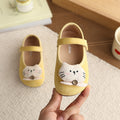 Vancahaoins french suede small leather shoes  spring & fall new arrivalk-stylegirl cartoon cat princess flats