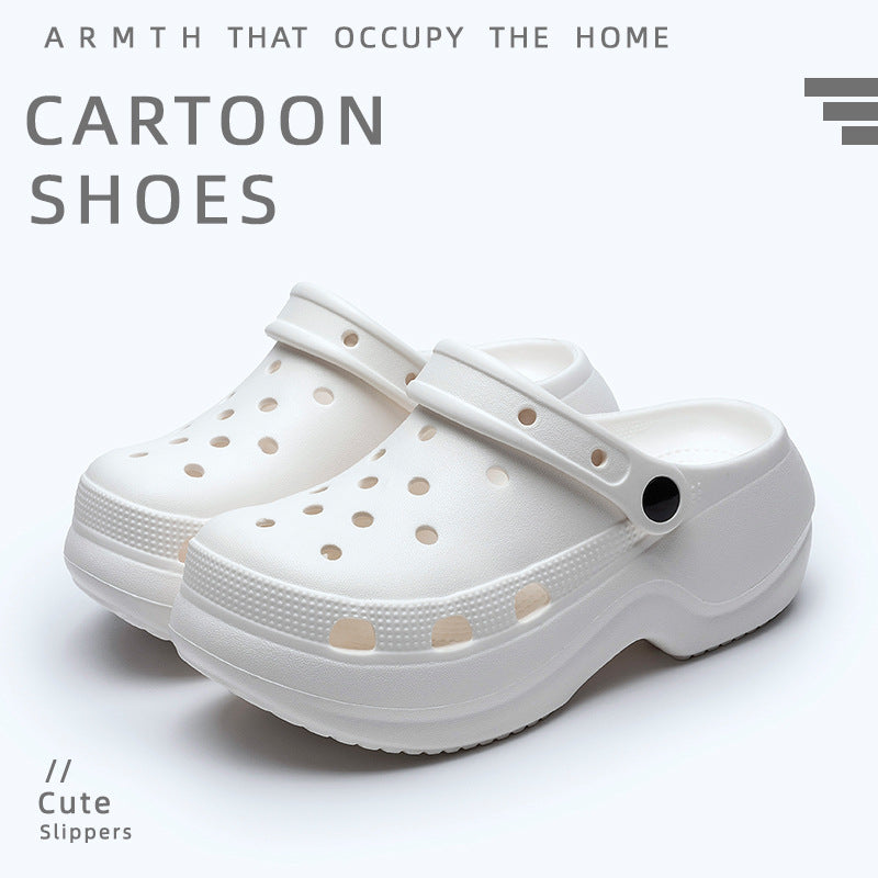 Women's clogs - new summer collection: thick-soled, anti-slip beach sandals with closed toe for adults. perfect for the beach and everyday wear