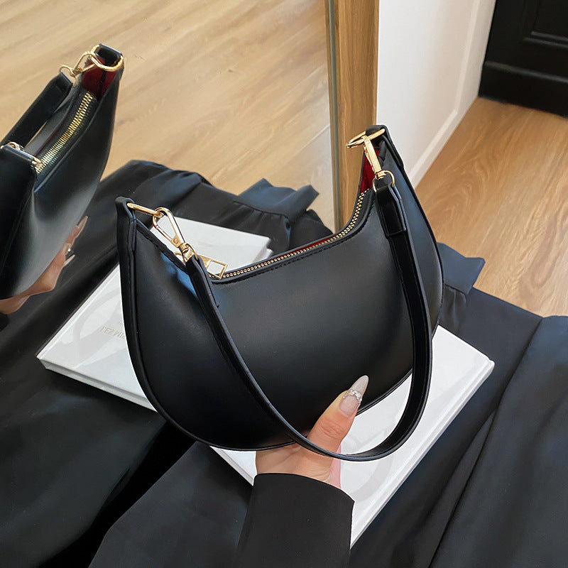 Simple and versatile girl underarm bag 2025 spring new French trend shoulder bag commuter women's bag  trend