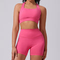 European and american summer cloud-like yoga set - tight-fitting, butt-lifting fitness outfit, two-piece gym running sportswear for women