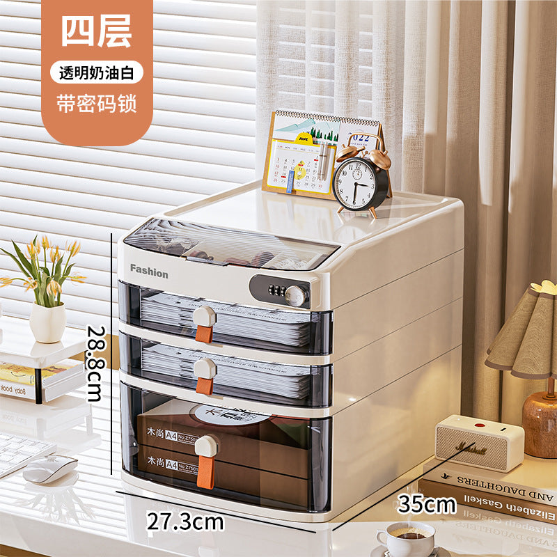 Xinle drawer type desktop password cabinet bedroom valuables storage box storage privacy document storage cabinet