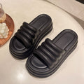 2024 women's platform flip-flops: summer eva anti-slip, height-boosting, soft, indoor/outdoor sandals - lightweight and comfortable