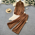 Lazy style red shirt loose pantstwo-piece set female autum lapel fashionloosework clothingfashionablesuit