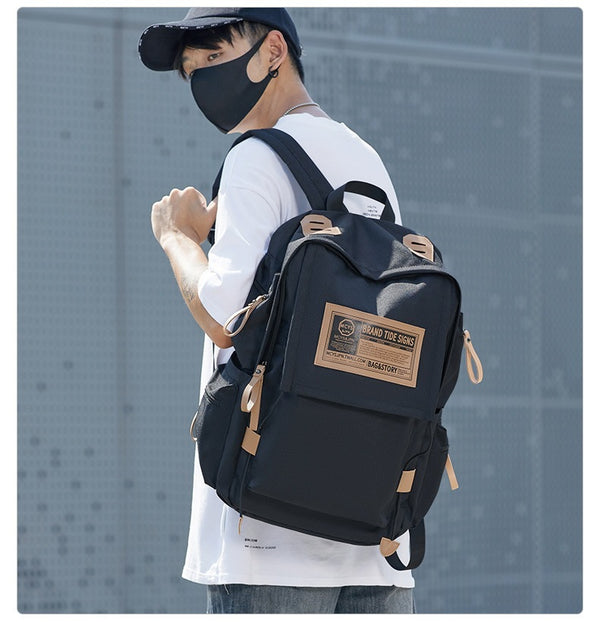 Travel backpack female trend ins trendy brand large capacity schoolbag male high school college student computer backpack junior high school student