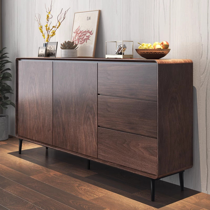 Solid wood sideboard - minimalist tea cabinet for living room, nordic kitchen storage cabinet, entryway console table, storage cabinet