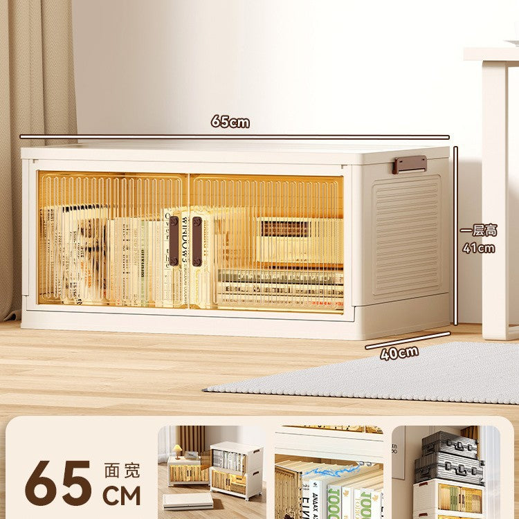 Book storage box Foldable box Storage cabinet Classroom student book storage box Transparent sorting storage box