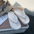 Women's summer flip-flops: thick-soled eva high-elastic rubber & plastic casual beach thong sandals - cross-border hot seller, lightweight & comfortable