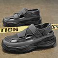 Crocs 2026 new summer outwear dad driving sandals men thick sole mesh sports beach shoes men