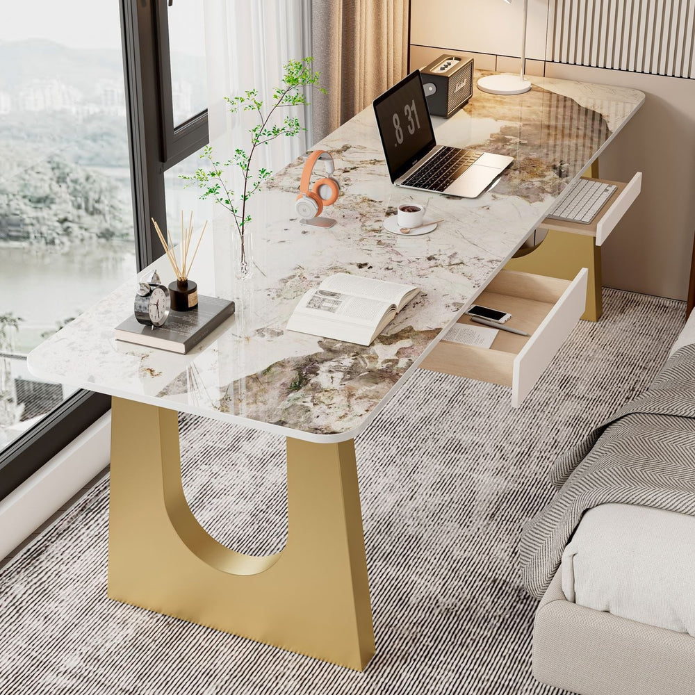 Accessible luxury slate computer desk desktop bedroom for home student desk modern writing desk simple office desk tea table