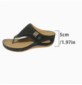fashionplus sizepure color2024summernew arrival round toe thick solefashioncut outoutwear herringbone sandals for women