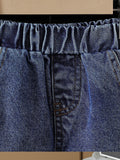 new summer cross-border girls' collared shirt, denim vest, and beaded jeans three-piece set