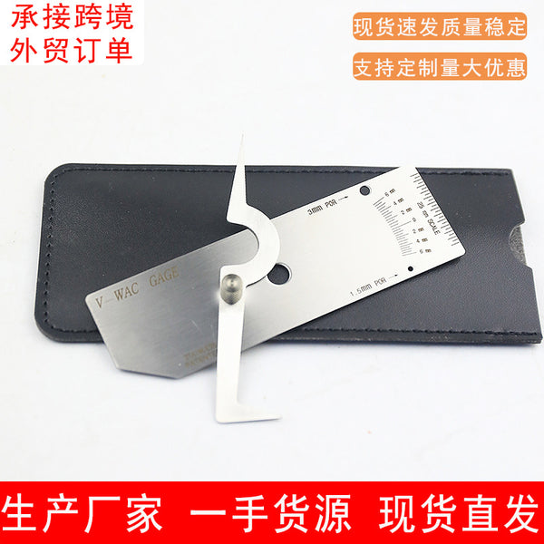 Undercut depth ruler V-WAC type depth ruler Weld depth measurement Welding height undercut ruler