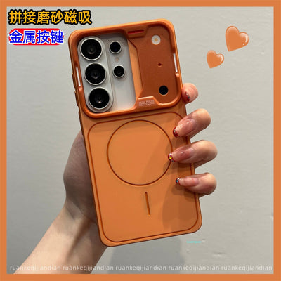 Suitable for samsung s26ultra frosted magnetic phone case that instantly transforms into 17 high-end s25 skin-feel anti-fall protective case