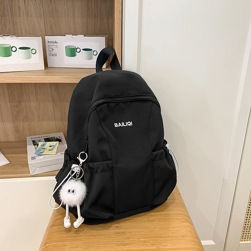 Schoolbag daily travel spring outing travel pure colorpatchwork kindergarten backpack abrasion resistantwaterproof lightweight backpack