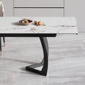 Italian style board dining table personalized wholesale modern simple light luxury small apartment for home retractable long and short rock board dining table
