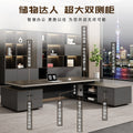 Saint-li executive desk - premium lacquer finish, minimalist chic, luxury ceo office desk and chair set for general managers