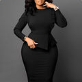 D356 european and american  spring new arrivalelegant silm pencil skirt fashion hip-covering african plus sizeexportdress