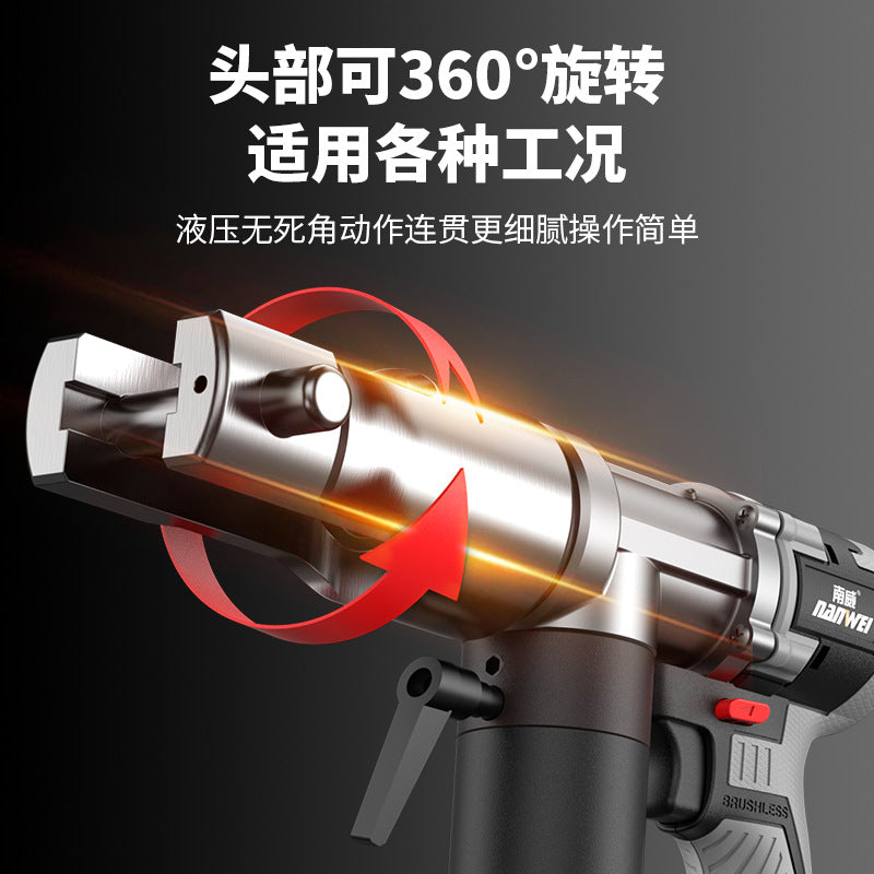 Wholesale lithium electric hydraulic crimping pliers, rechargeable crimping tool, electric wire crimping pliers, wire terminal copper lug crimping tool