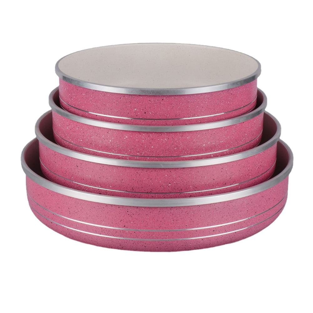 Custom oem/odm aluminum non-stick pizza pan round baking pan pizza plate flat bottom baking pan set
