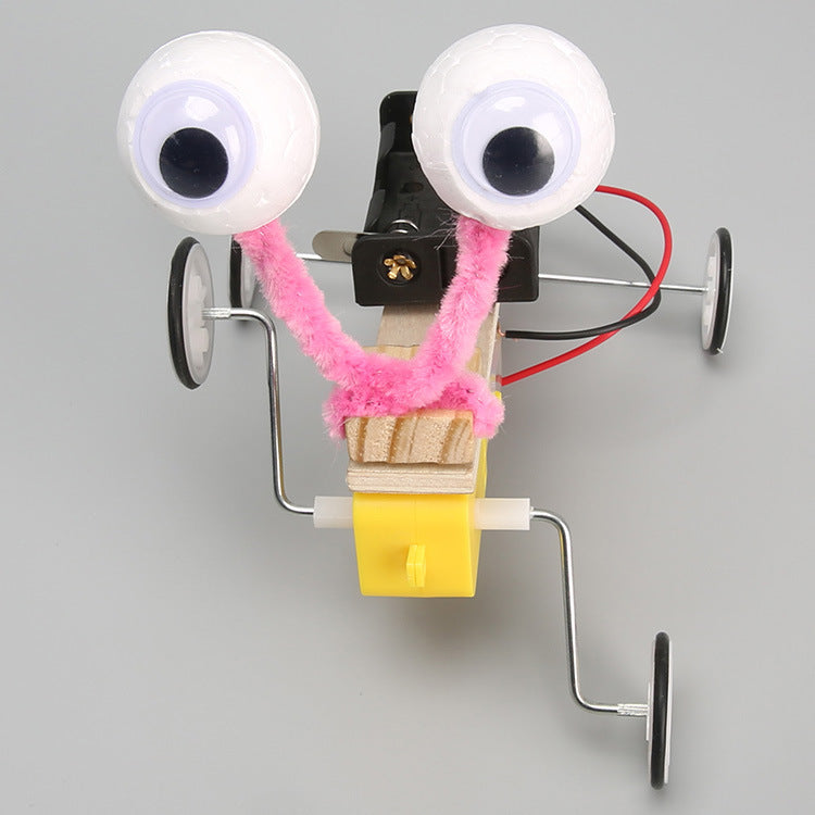 Technology small production handmade DIY electric crawler primary school students educational science teaching STEM toys assembly material package