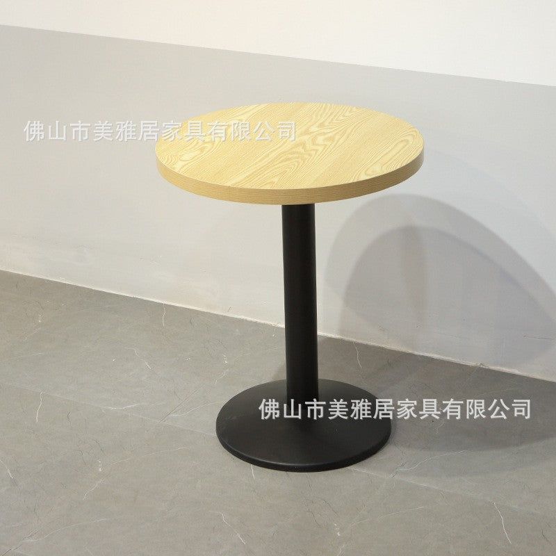 Customized canteen restaurant tables and chairs School unit commercial tables and chairs Catering restaurant noodle restaurant fast food solid wood tables and chairs combination