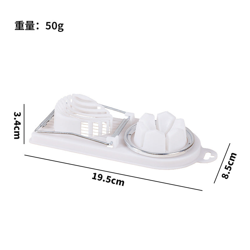New arrival egg cutting handy gadgetfor homestainless steel 304 two-in-one new arrival preserved egg cutting egg cutting all two commercial use