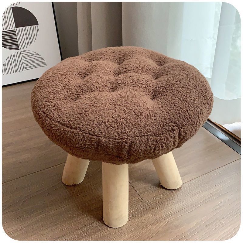 For homeflower low stool popular cloud stool sofa living room kids cute girls bedroom biscuit low stool shoe changing