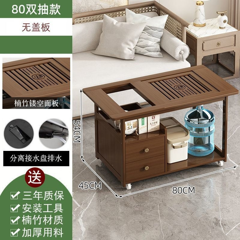 Movable tea table balcony new arrival coffee table living room tea table small for home tea table all-in-one complete set of tea cabinets