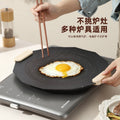 Medical stone non-stick barbecue plate cassette stove induction cooker for homekorean style frying pan baking dish teppanyaki outdoor portable