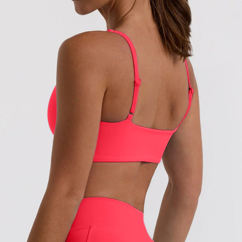 【clearance - no returns or exchanges】criss-cross back tank top sports bra for running, fitness, yoga - women's activewear