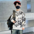 Boys' sweatshirt - spring/autumn collection  - new kids' long-sleeve base layer - cool & trendy crewneck top for boys - autumn apparel