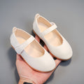 Girls' princess shoes - summer leather shoes for girls, simple soft-soled shoes for baby girls, children's shoes, toddler single shoes for spring and autumn