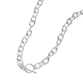 Amazon cross-border hot-selling jewelry stylish thick chain necklace fashion street style fashion ot buckle can be stacked clavicle chain