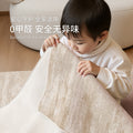 Removable and washable carpet living room new arrival wabi-sabi cream style double layer machine washable stain-resistant bedroom bedside coffee table carpet floor mat