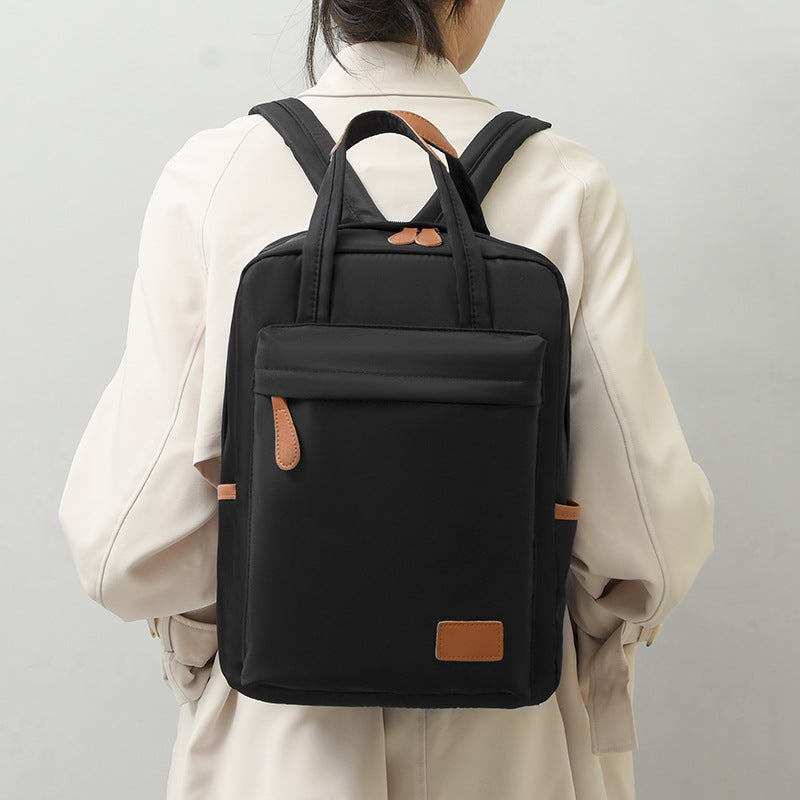 Cross-border fashion trendy cool oversized capacity men's backpack solid color simple travel backpack women's versatile college student schoolbag